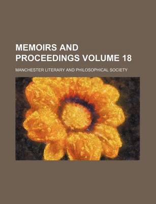 Book cover for Memoirs and Proceedings Volume 18