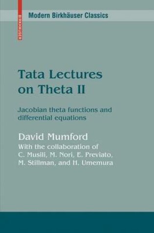 Cover of Tata Lectures on Theta II