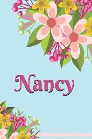 Cover of Nancy Personalized Blank Lined Journal Notebook