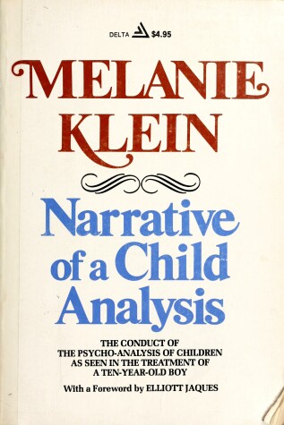 Cover of Narrative of a Child Analysis
