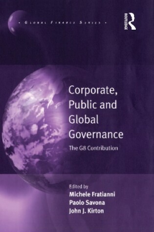 Cover of Corporate, Public and Global Governance