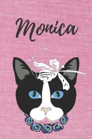 Cover of personalisiertes Notizbuch Katze / Notizheft / Journal / Malbuch / Tagebuch / Kritzelbuch / DIN A5 / Geschenk Monica