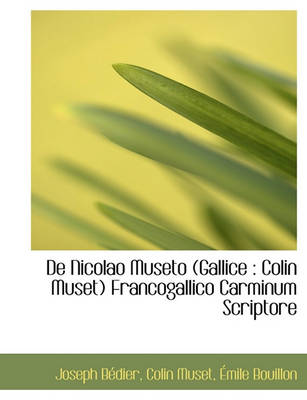 Book cover for de Nicolao Museto (Gallice