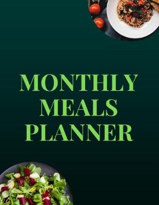 Book cover for Monthly Meals Planner