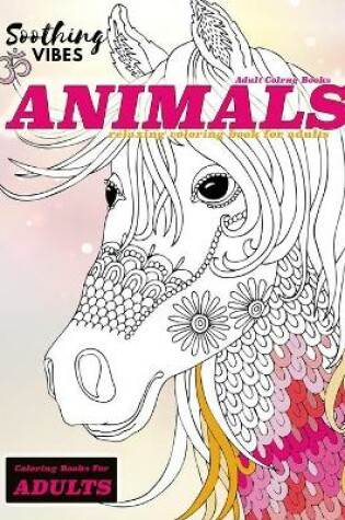 Cover of Adult coloring books animals