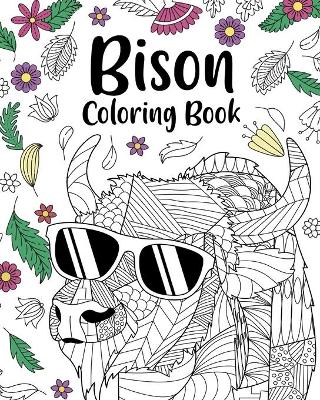 Book cover for Bison Coloring Book