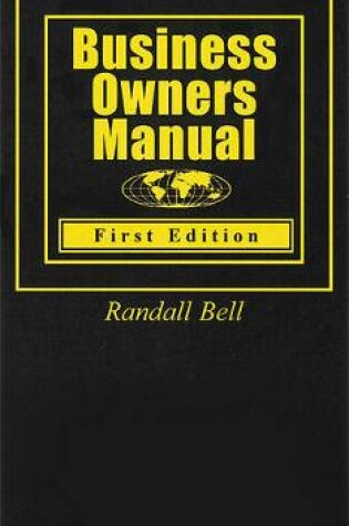 Cover of Business Owners Manual