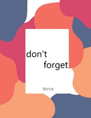 Book cover for don't forget note