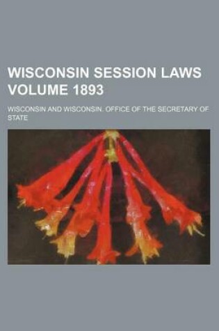 Cover of Wisconsin Session Laws Volume 1893