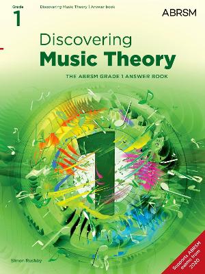 Book cover for Discovering Music Theory - Grade 1 Answers