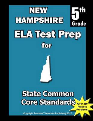 Book cover for New Hampshire 5th Grade ELA Test Prep