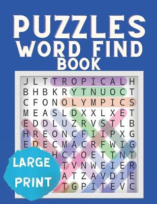 Book cover for Puzzles Word Find Book