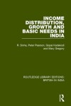 Book cover for Income Distribution, Growth and Basic Needs in India