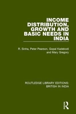 Book cover for Income Distribution, Growth and Basic Needs in India