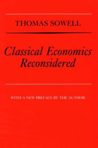 Cover of Classical Economics Reconsidered