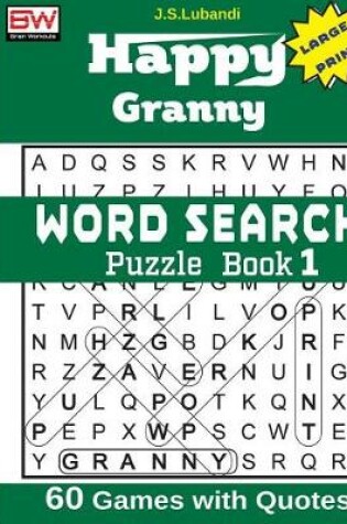 Cover of Happy Granny (WORD SEARCH) Puzzle Book 1