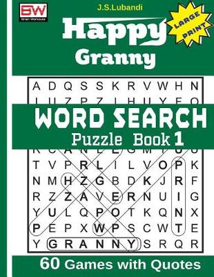 Book cover for Happy Granny (WORD SEARCH) Puzzle Book 1