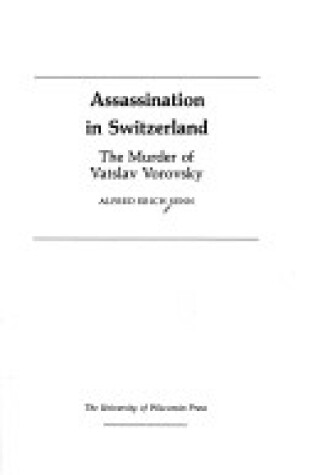 Cover of Assassination in Switzerland