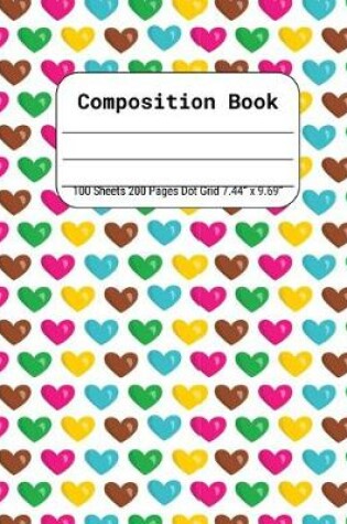 Cover of Composition Book 50 Sheets Dot Grid