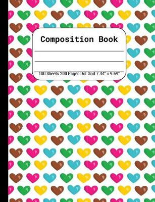 Book cover for Composition Book 50 Sheets Dot Grid