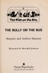 Book cover for Bully on the Bus