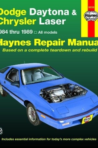 Cover of Dodge Daytona & Chrysler Laser 2.2 & 2.5 litre (1984-1989) Haynes Repair Manual (USA)