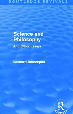 Book cover for Science and Philosophy (Routledge Revivals)