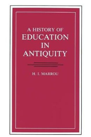 Cover of A History of Education in Antiquity