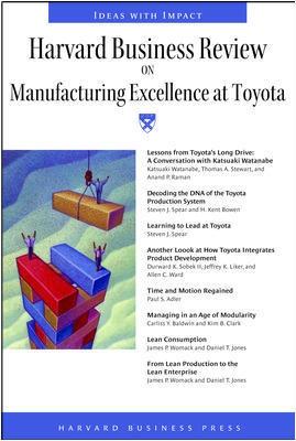 Cover of "Harvard Business Review" on Manufacturing Excellence at Toyota