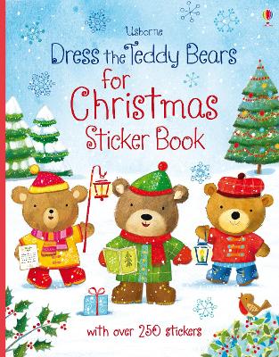 Book cover for Dress the Teddy Bears for Christmas Sticker Book