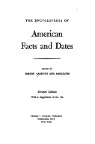 Cover of The Encyclopedia of American Facts and Dates