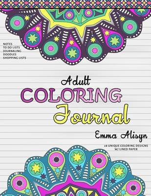 Book cover for Adult Coloring Journal