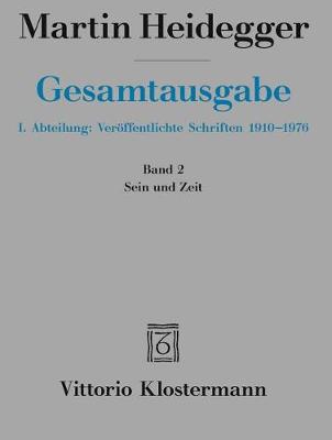 Book cover for Martin Heidegger, Sein Und Zeit (1927)