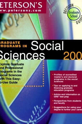 Cover of Graduate Programs in Social Science