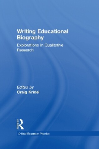 Cover of Writing Educational Biography