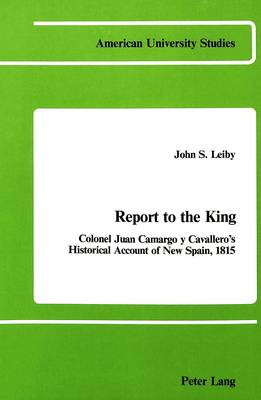 Cover of Report to the King