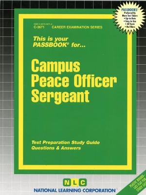 Book cover for Campus Peace Officer Sergeant