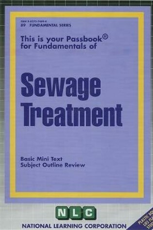 Cover of SEWAGE TREATMENT