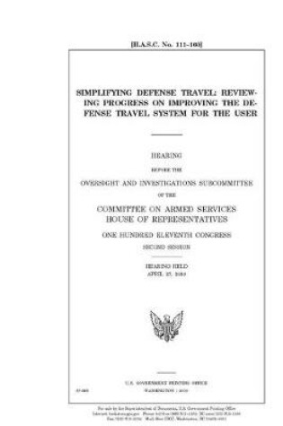 Cover of Simplifying defense travel