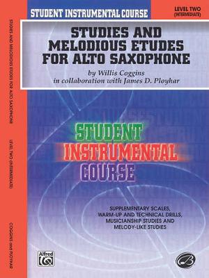 Book cover for Studies and Melodious Etudes for Alto Saxophone, Level Two