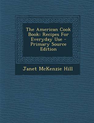 Book cover for The American Cook Book