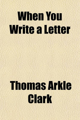 Book cover for When You Write a Letter