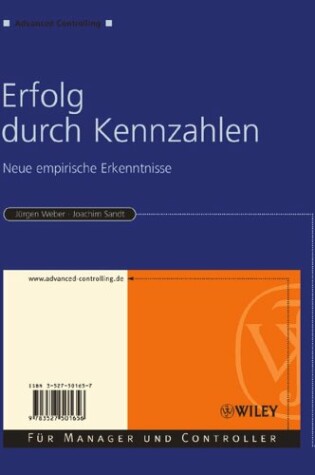 Cover of Erfolg Durch Kennzahlen