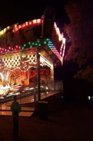 Cover of Journal Amusement Park Carnival Ride Lights Night