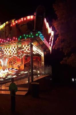 Cover of Journal Amusement Park Carnival Ride Lights Night