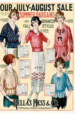 Cover of Bellas Hess & Co 1920 Summer Fashion Catalog Reprint