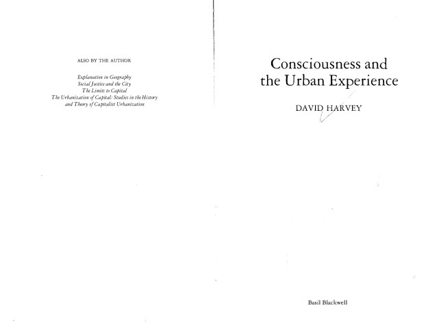 Book cover for Consciousness and the Urban Experience