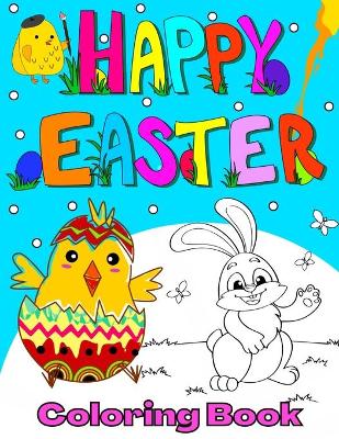 Book cover for Happy Easter Coloring Book