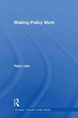 Cover of Making Policy Work