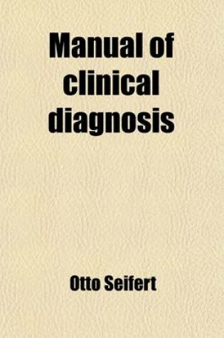 Cover of Manual of Clinical Diagnosis